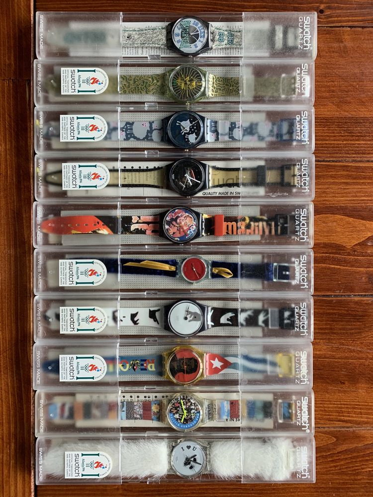 Vendo coleção de relógios swatch