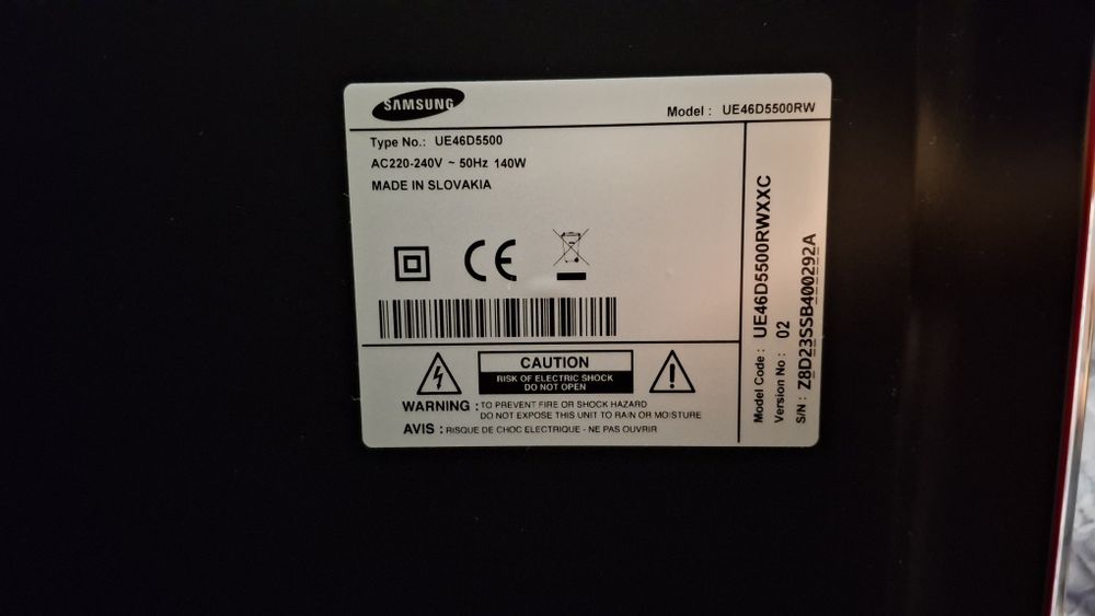 Tv  LED samsung 46''- para reparação