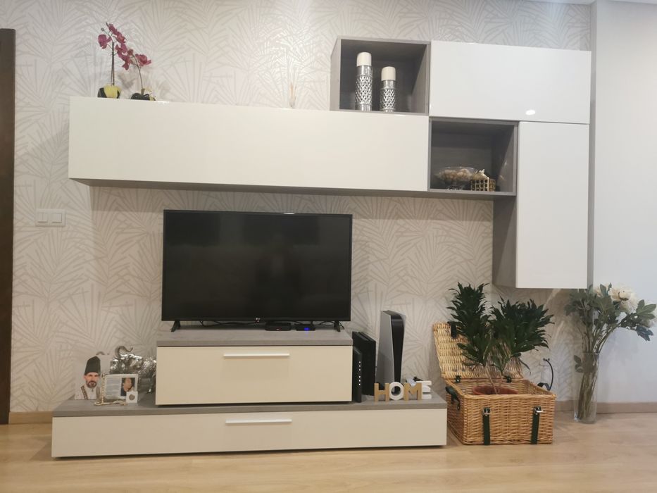 Conjunto sala branco + mesa jantar