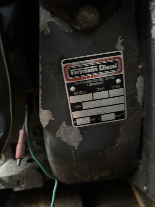 Silnik Farymann Diesel do zageszczarki wacker dpu rozrusznik