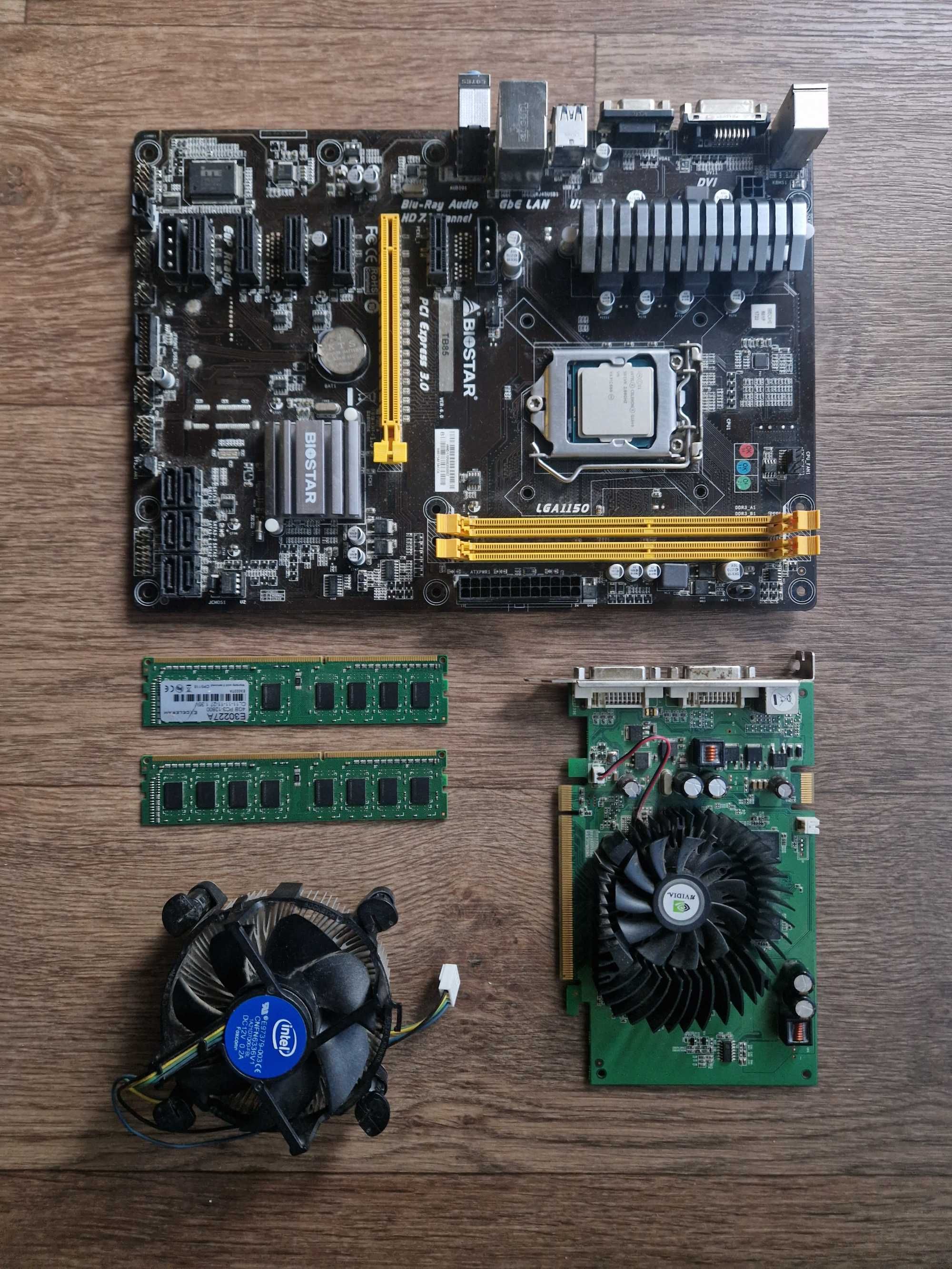 Intel Celeron G1840  Biostar TB85  Exceleram DDR3 8Gb (2х4)