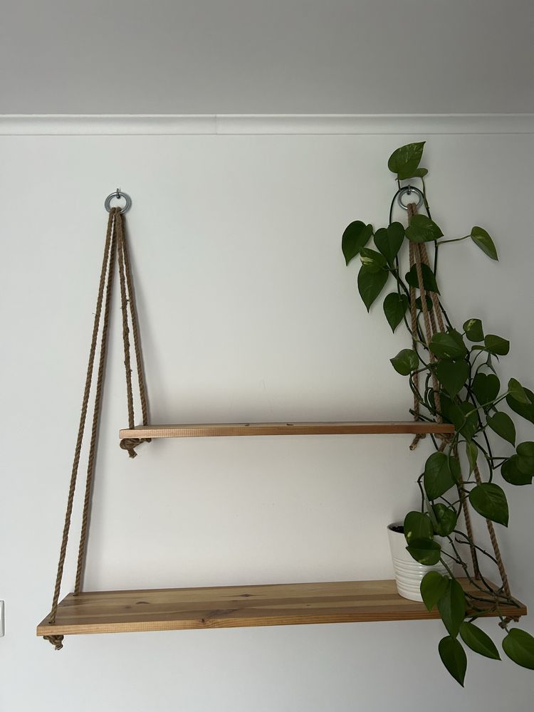 Półka wisząca boho handmade