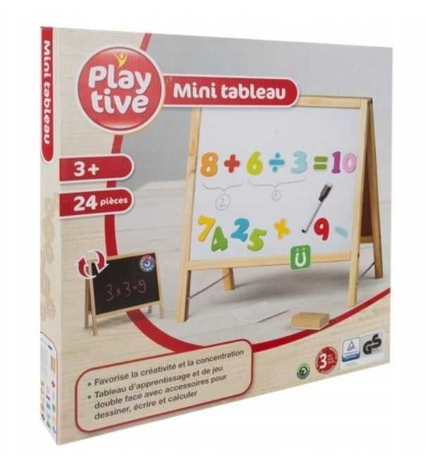 Tablica kredowa magnetyczna 40x40 cm dla dzieci nauka zabawa kreatywna