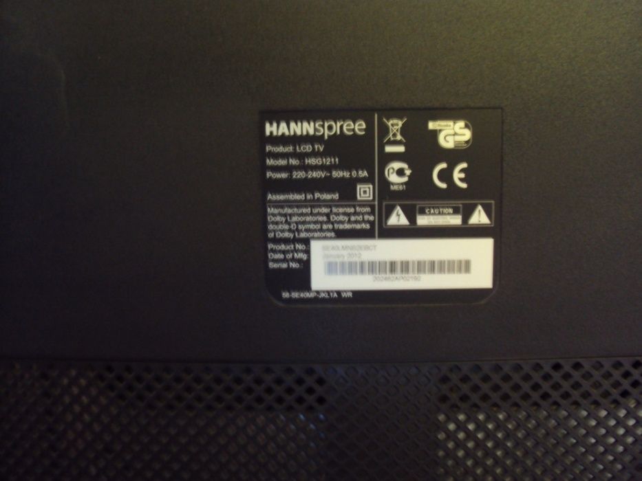 Telewizor LCD 40" marki Hannspree