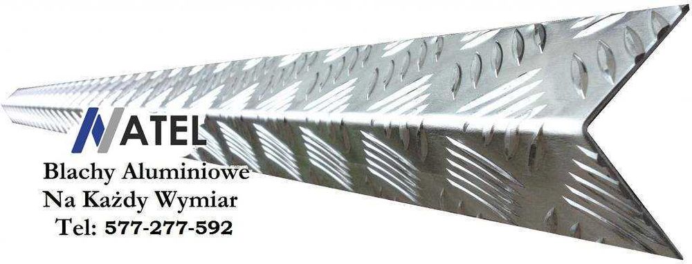 Kątownik aluminiowy ryflowany 50/50x1500 mm