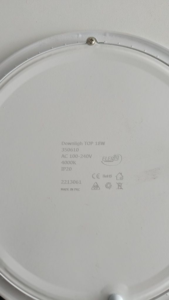 Focos led Downlight 18w 4000k com transformador