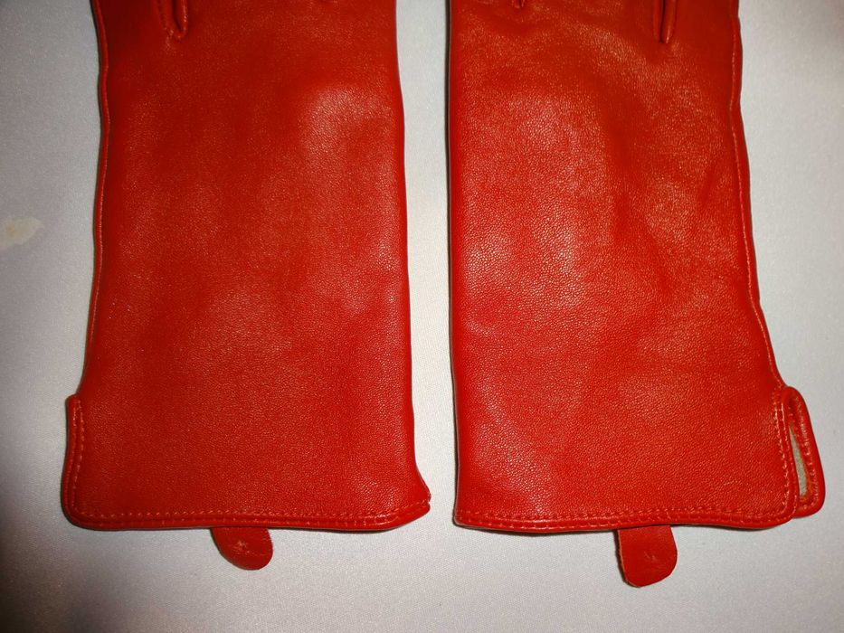 NEXT 100% Leather skórzane pięciopalczaste rękawiczki skóra r. M