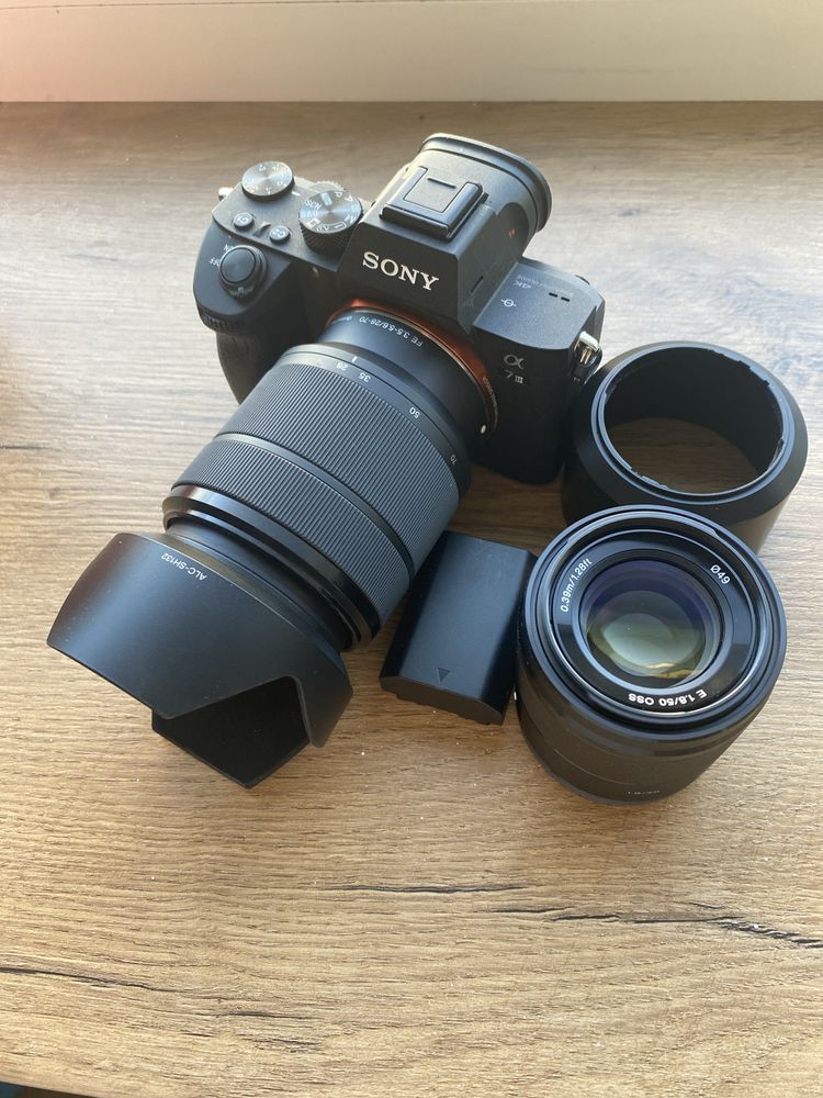 Sony a7 III, obiektywy, akumulator