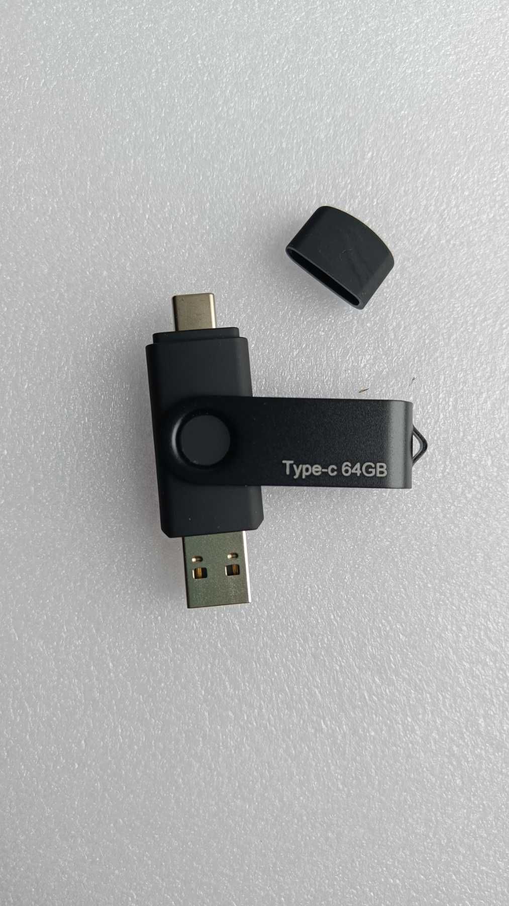 Флешка 64 Gb двухразъемная USB  и micro USB  Новая