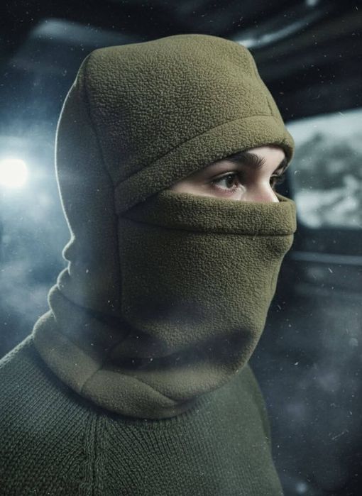 Нова флісова балаклава Хакі