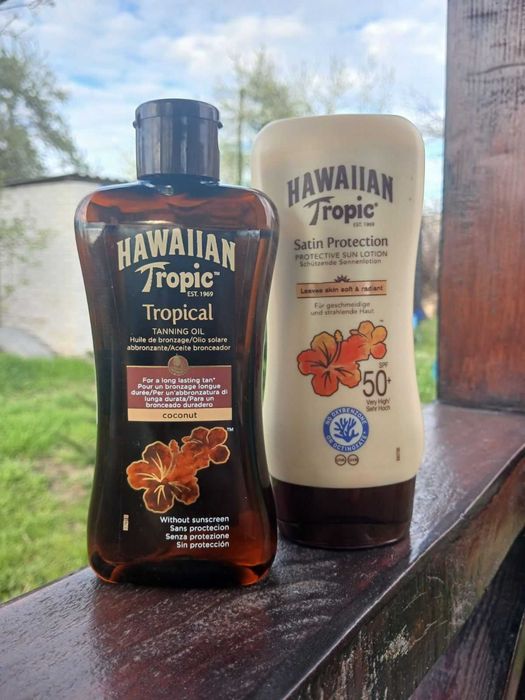 Масло та сонцезахист Hawaiian Tropic. Hawaiian Tropic SPF 50.