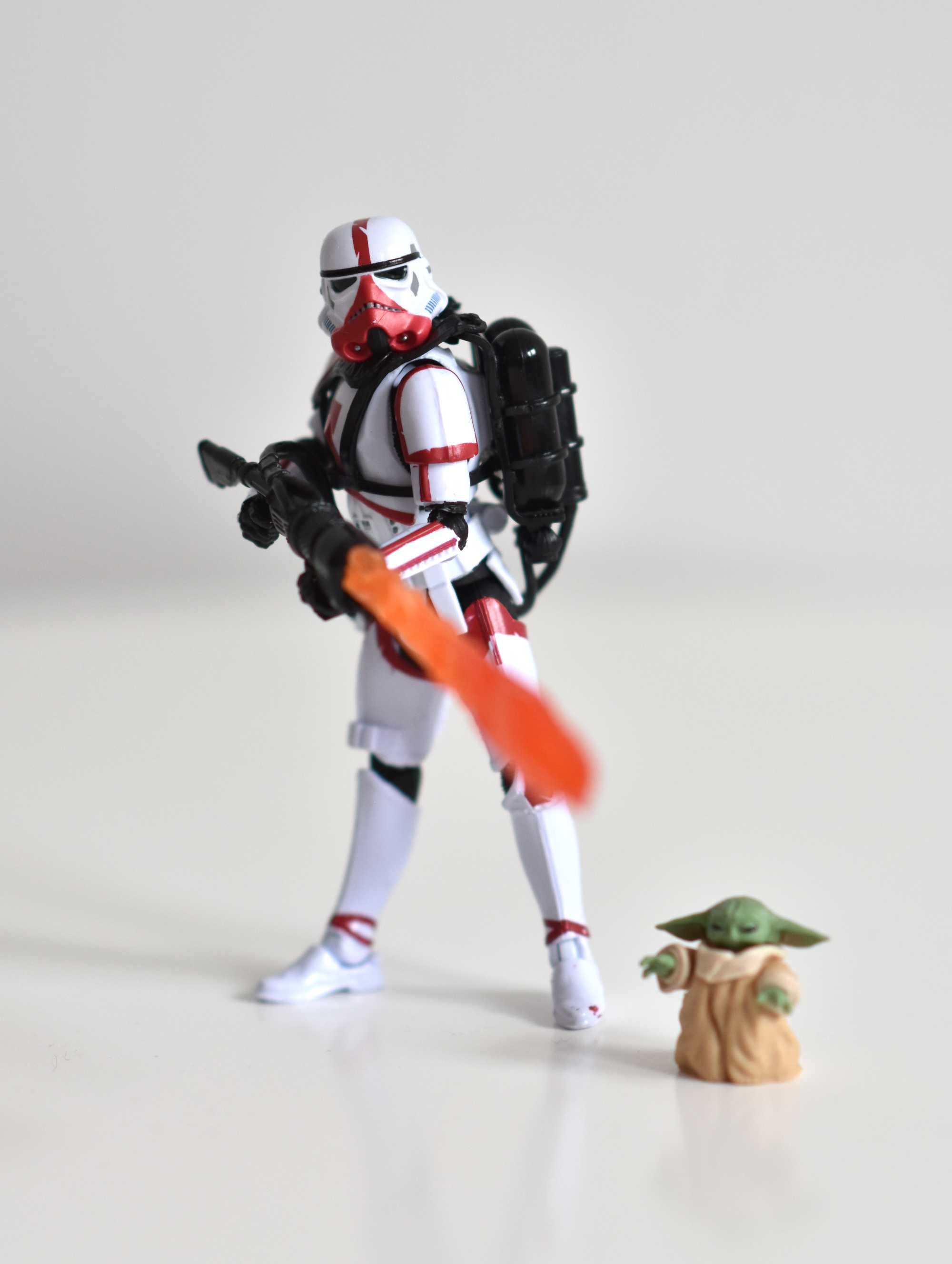 Incinerator Trooper & Grogu - Figurki Vintage Collection, Mandalorian