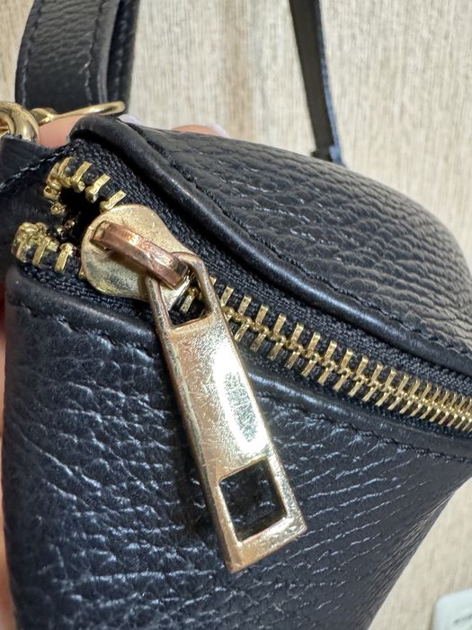 Стильна бананка, поясна сумка з натуральної шкіри borse  in pelle