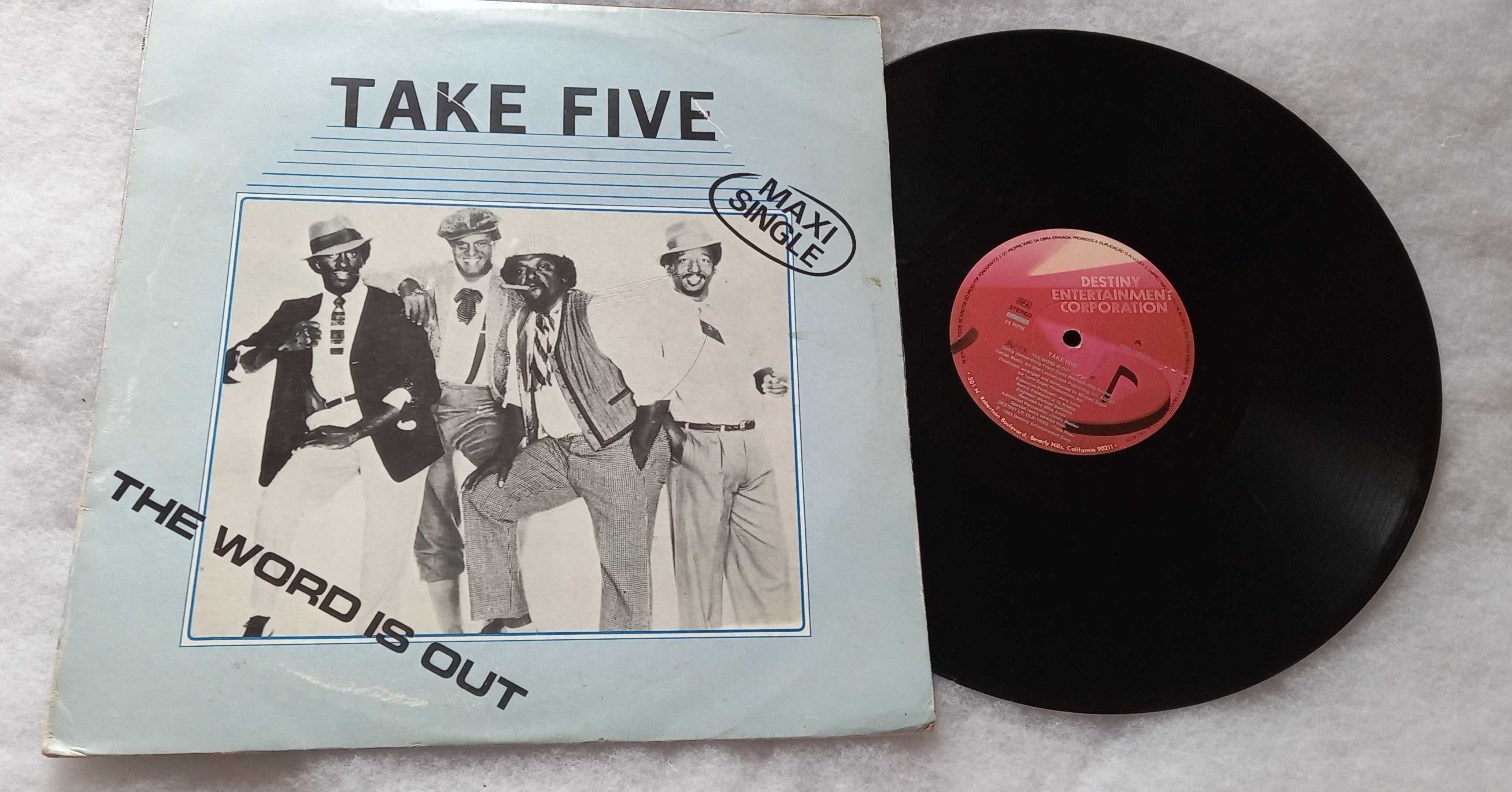 Take Five ‎– The Word Is Out maxi 1982 disco/funk