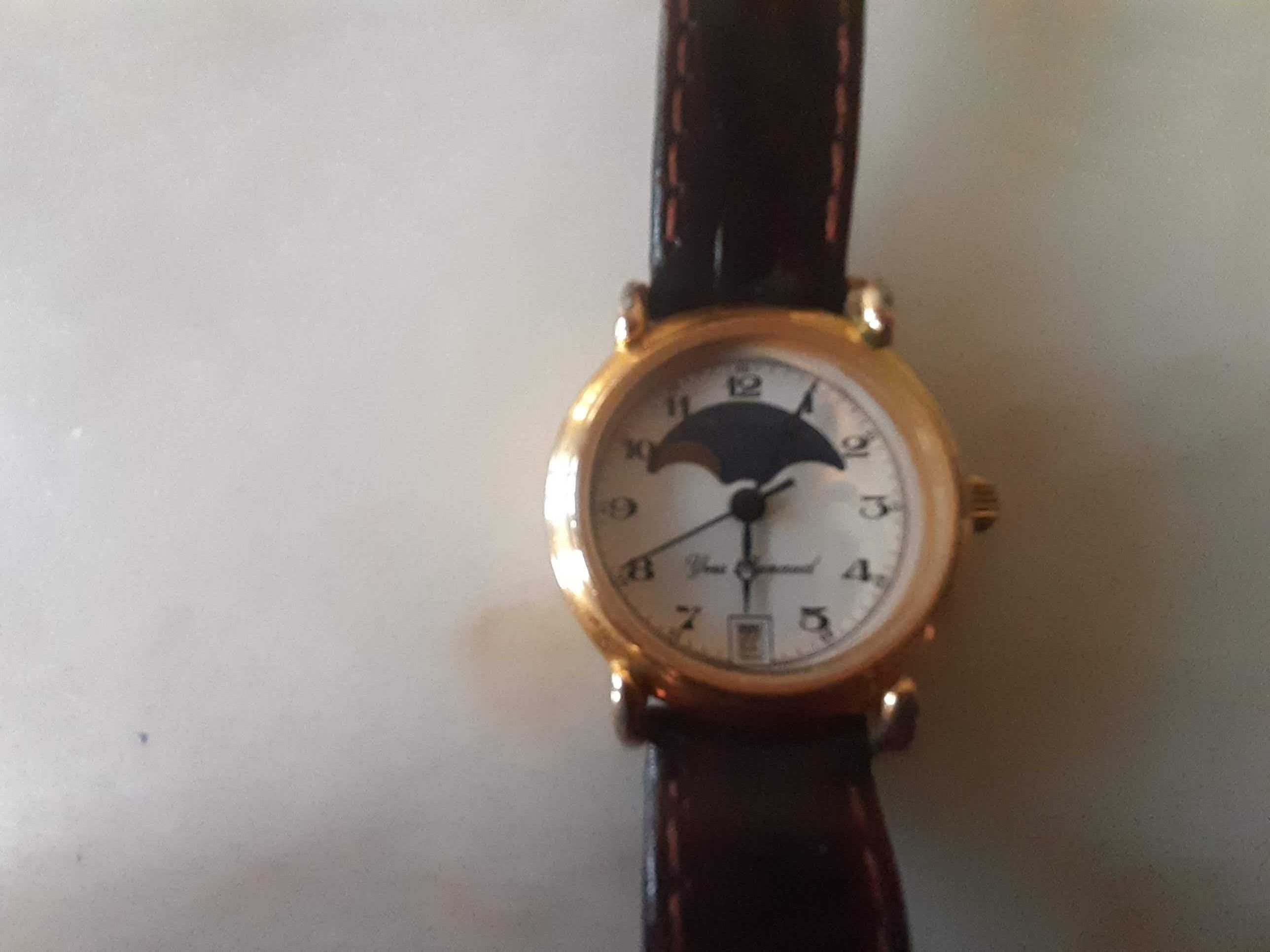 Relógio Yves Renaud Moonphase,Quartz,anos 90, excelente estado