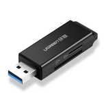 Ugreen przenośny czytnik kart TF/SD pod USB 3.0 czarny CM104