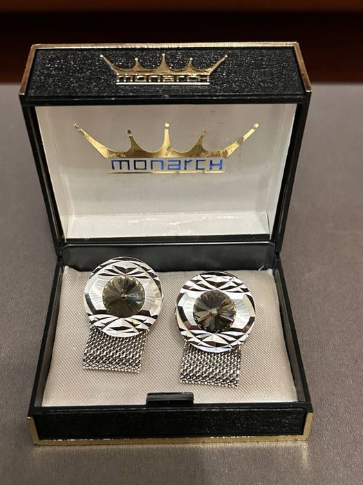 серебрянные запонки новые Monarch Sea Lord