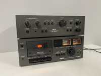 Akai AM-2200, CS-702D II - wzmacniacz, deck/magnetofon vintage zestaw