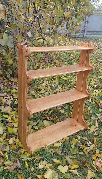 Дерев'яна полиця для квітів ручна робота. Кріпиться на вікно і стіну