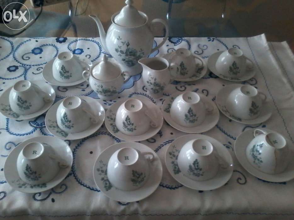 Serviço de cha de fina porcelana