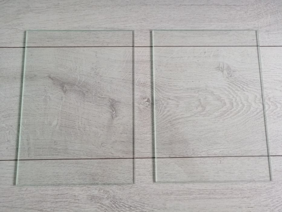 Zestaw 2 półek szklanych 26,3 cm x 19 cm półka szklana