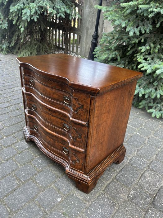 Stylowa Drewniana Komoda Kolonialna Stolik Z Szufadami Po Renowacji