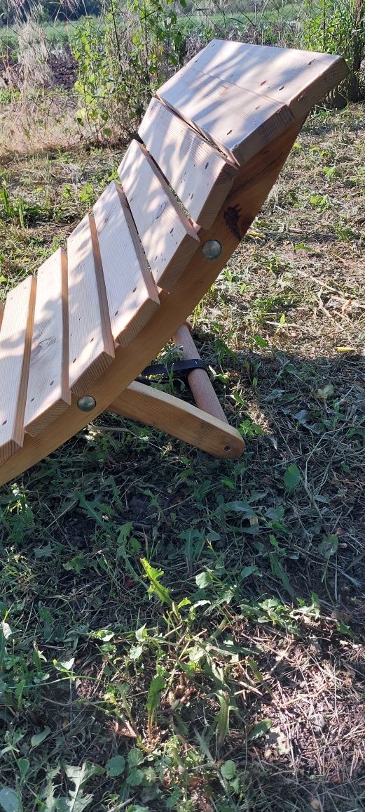 Шизлонг деревянный