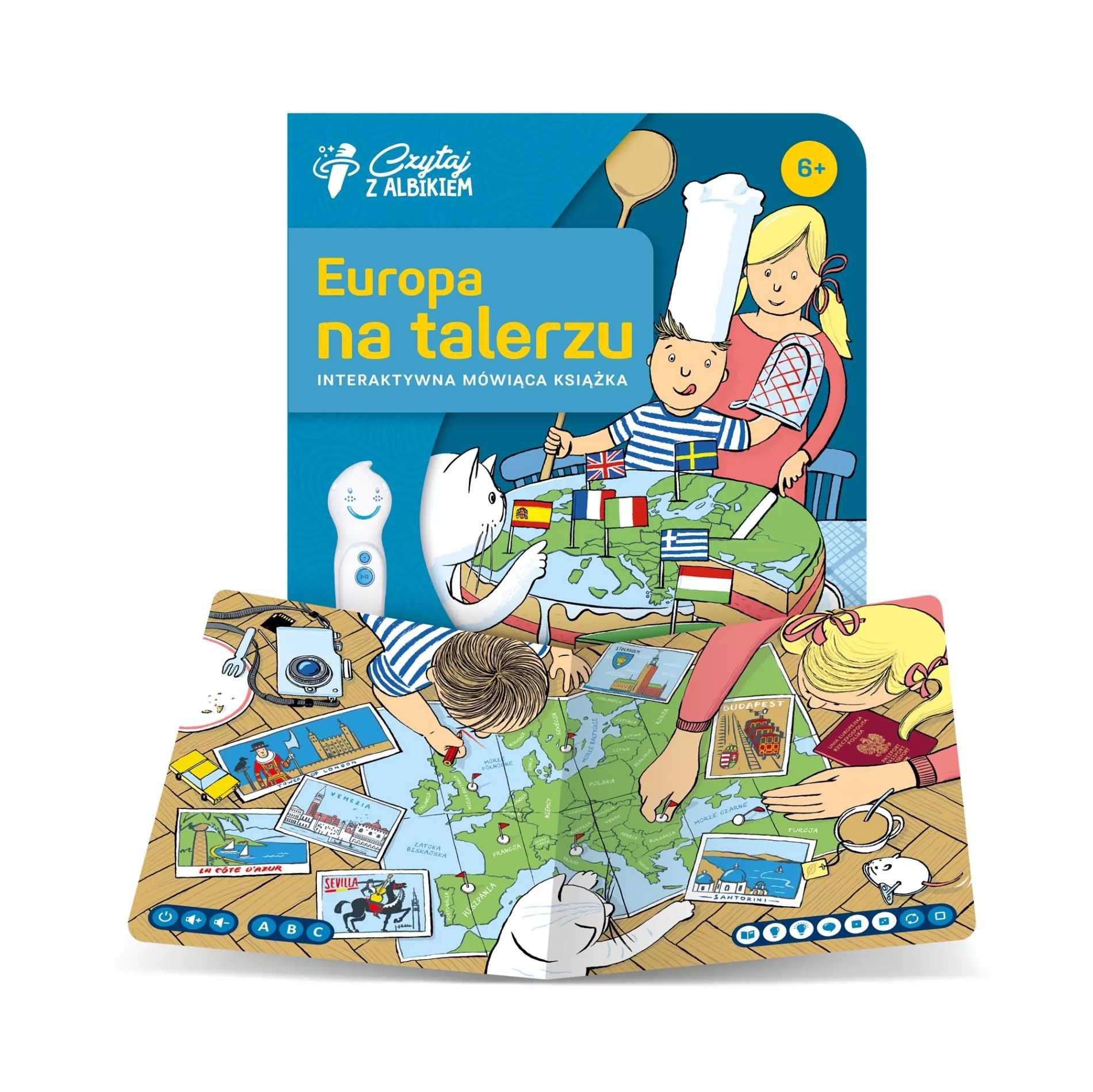 CZYTAJ Z ALBIKIEM Interaktywna Książka Europa na talerzu Dla Dzieci 6+