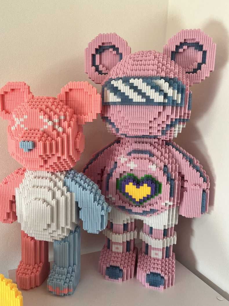 Magic Blocks ведмедик 3Д Конструктор Bearbrick Блочний Мишка Блочный