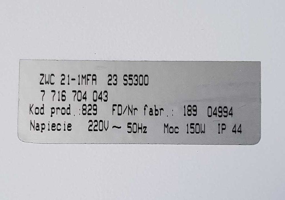 Gazowy kocioł grzewczy Euromaxx Junkers ZWC21-1MFA moc 10/21 KW