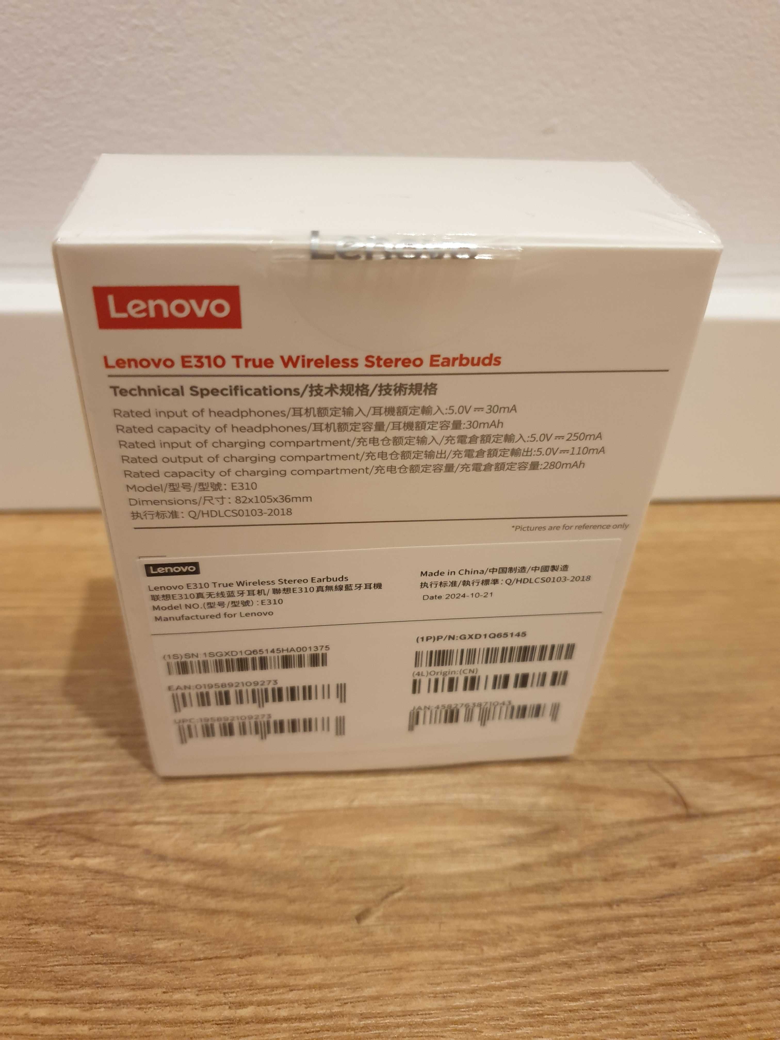 Lenovo E310 Sluchawki bezprzewodowe biale