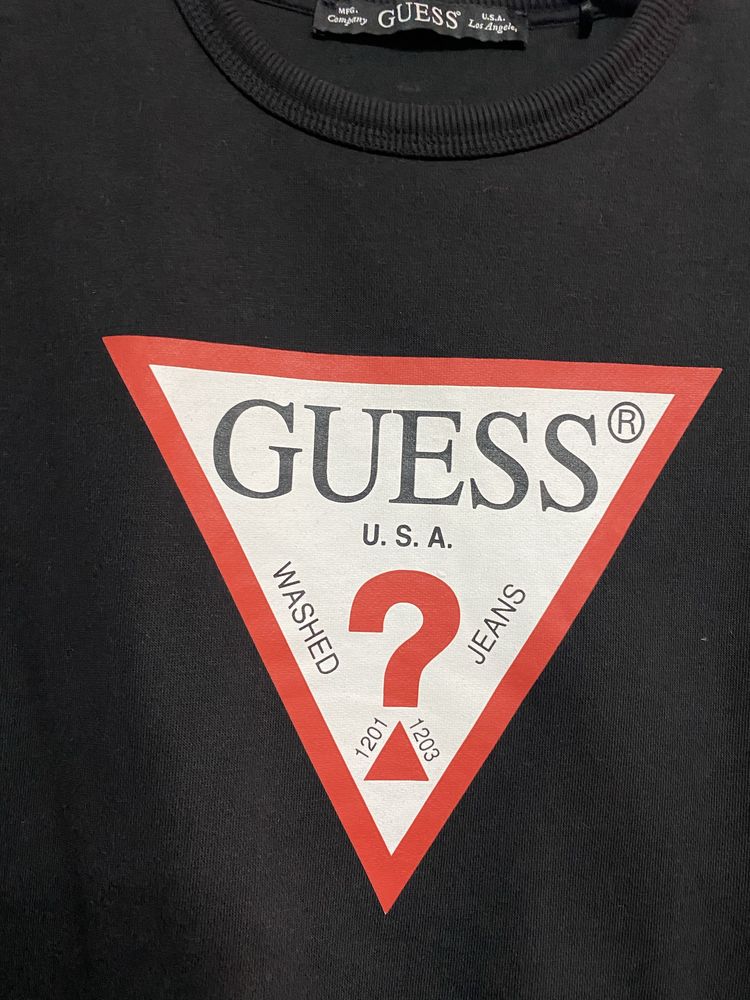 Guess Світшот Original Чорний Regular Fit Розміру S