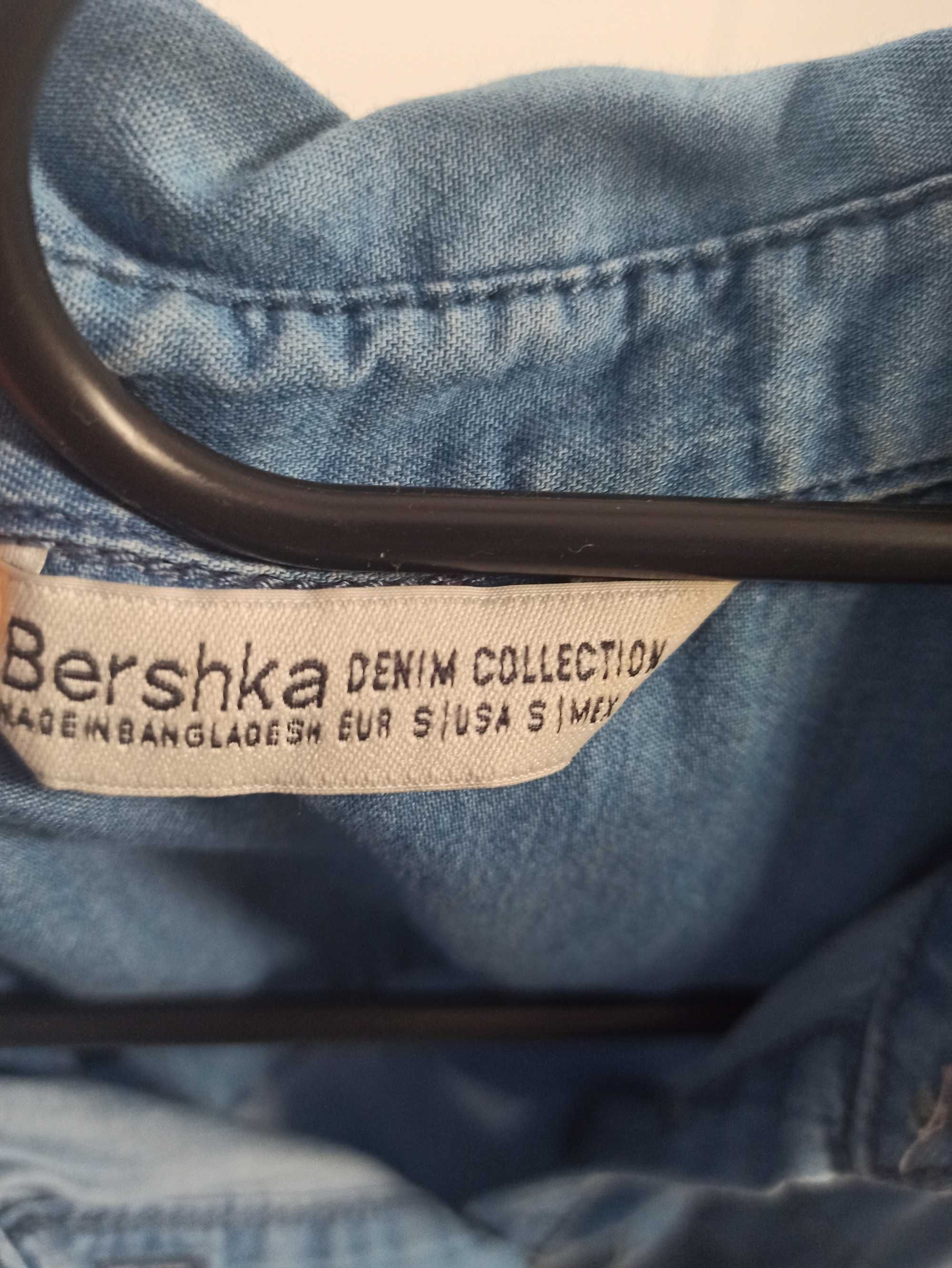 Sukienka letnia do kamienia berhska w stylu jeans rozmiar S