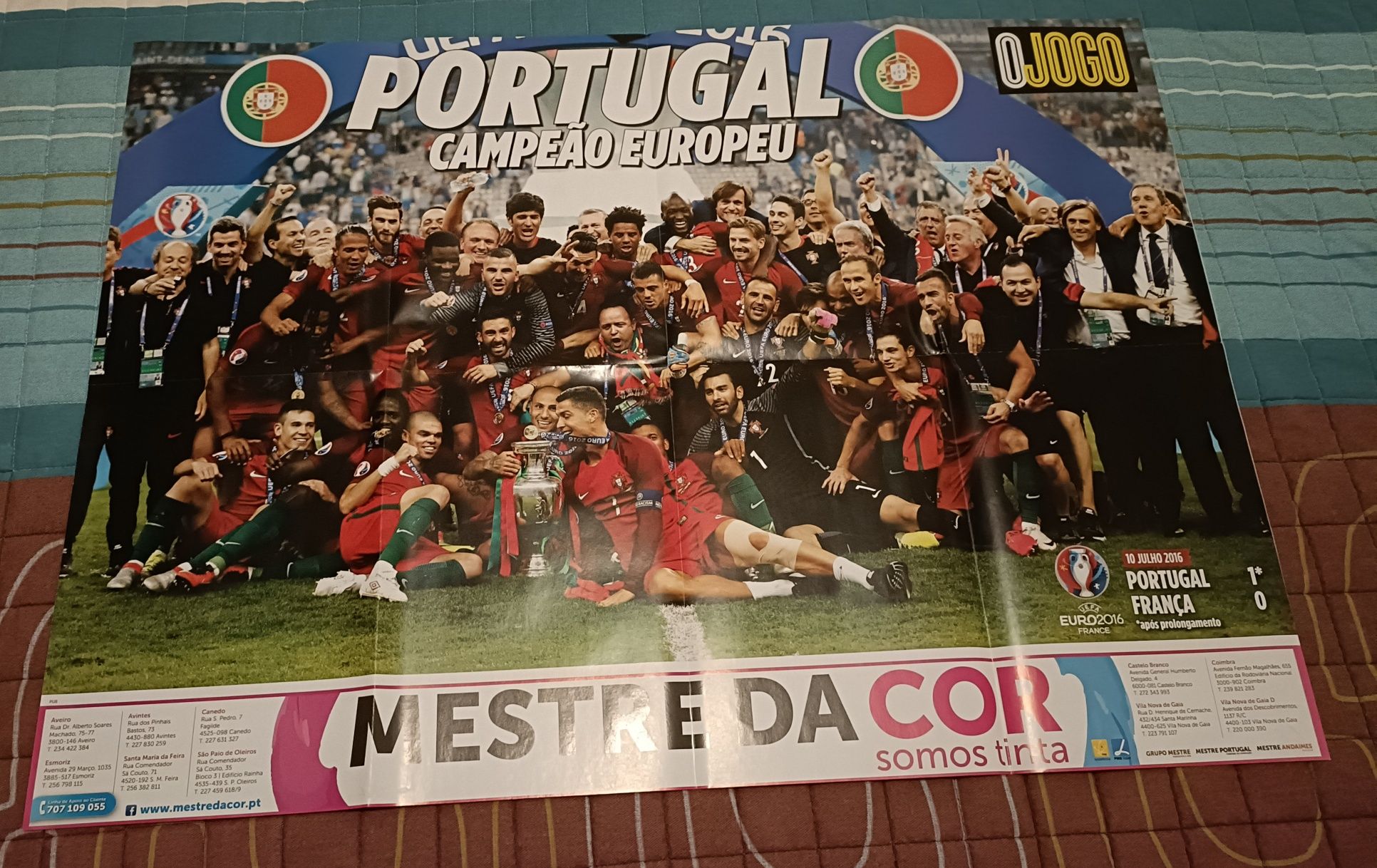 Póster de Portugal Campeão Europeu 2016