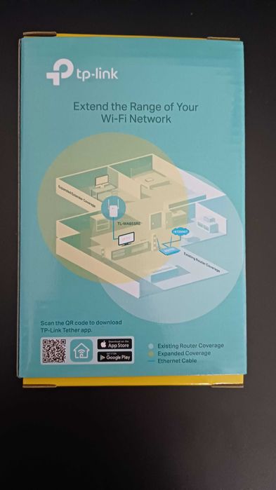 Wzmacniacz sieci TP-LINK TL-WA855RE – sprawny, z pudełkiem