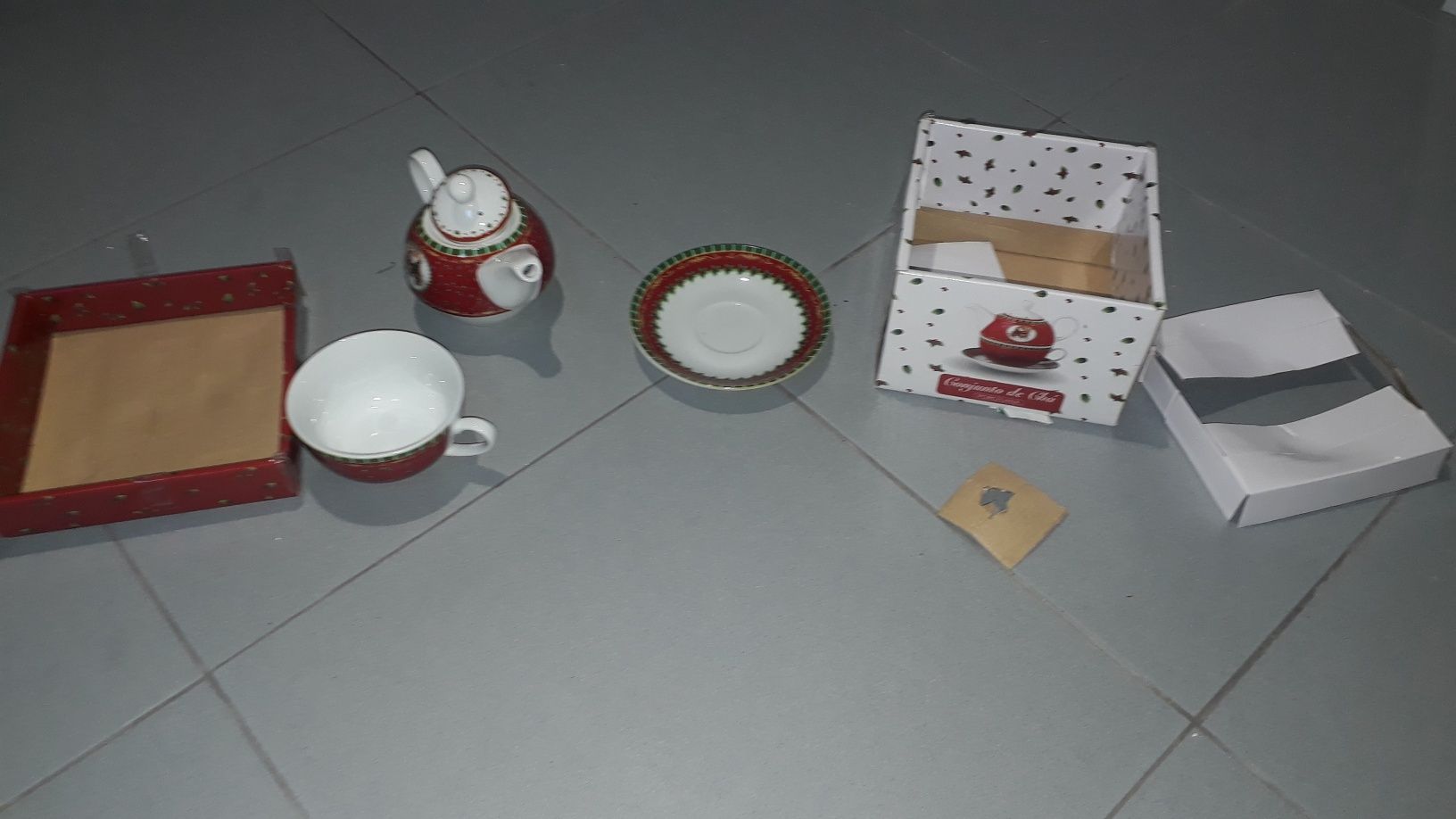 Conjunto chá de porcelana