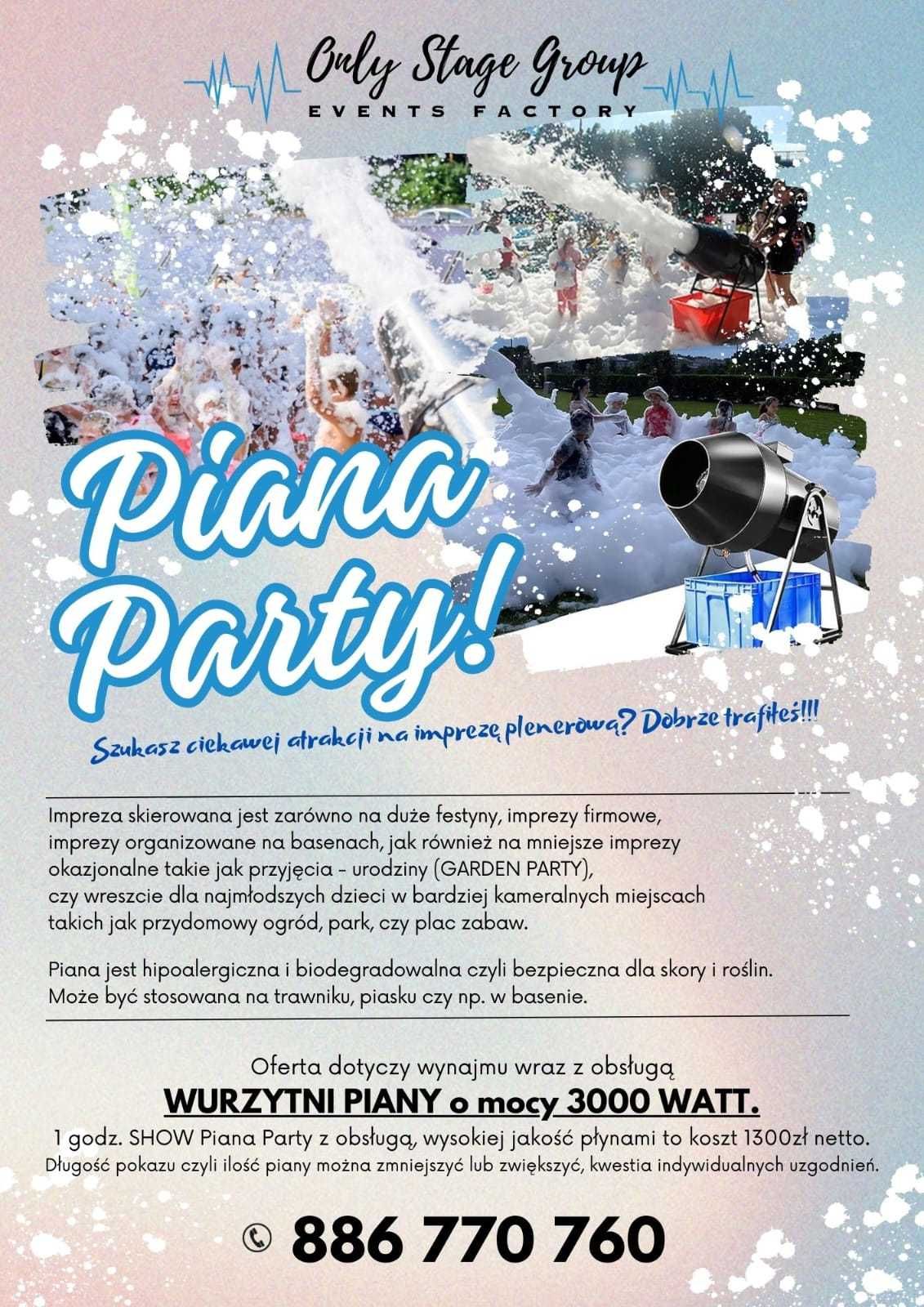 Piana Party - Wyrzutnia Piany - Zabawa w Pianie - Armata Piany  Hit 24