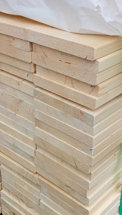 Deska sucha strugana świerkowa czołowa deska podrynnowa gr. 28mm