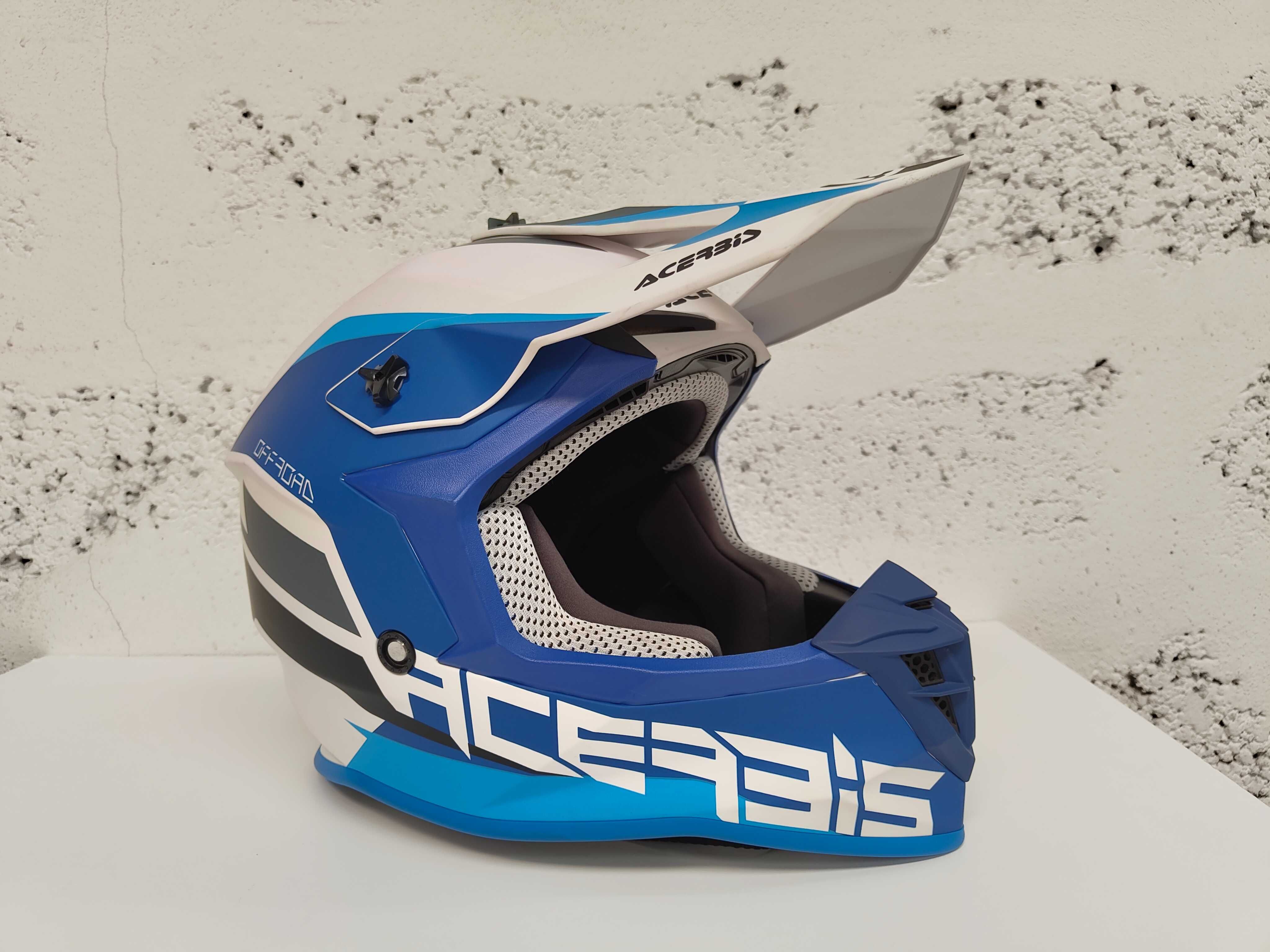 Capacete Acerbis Linear azul OffRoad XL - está novo!