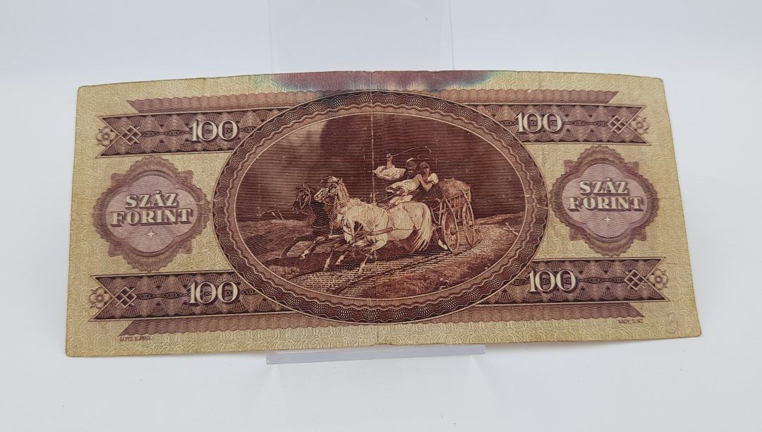 Stary Banknot kolekcjonerski 100 forintów 1968 Węgry