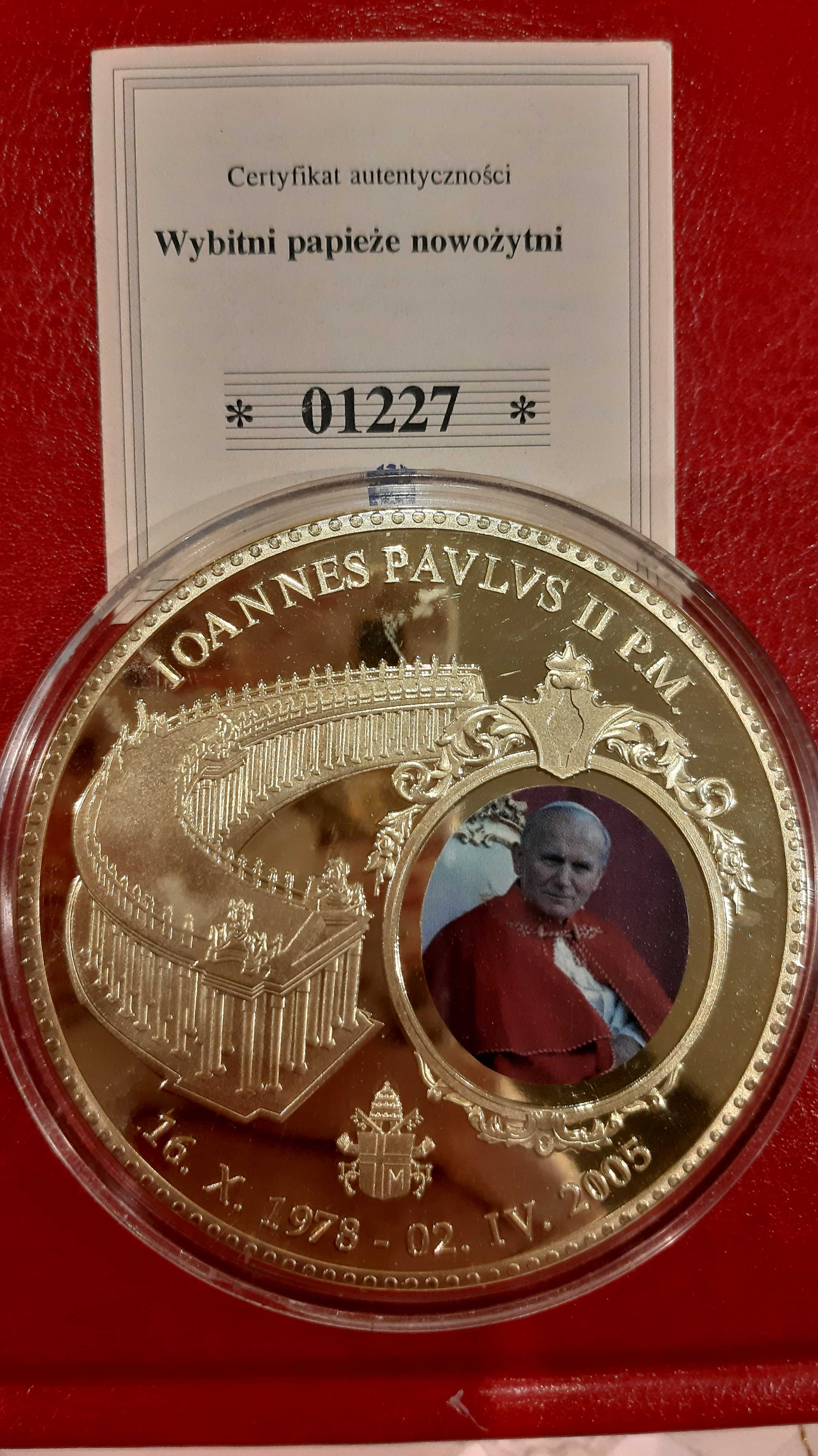 Moneta Jan Paweł II 2005 złota
