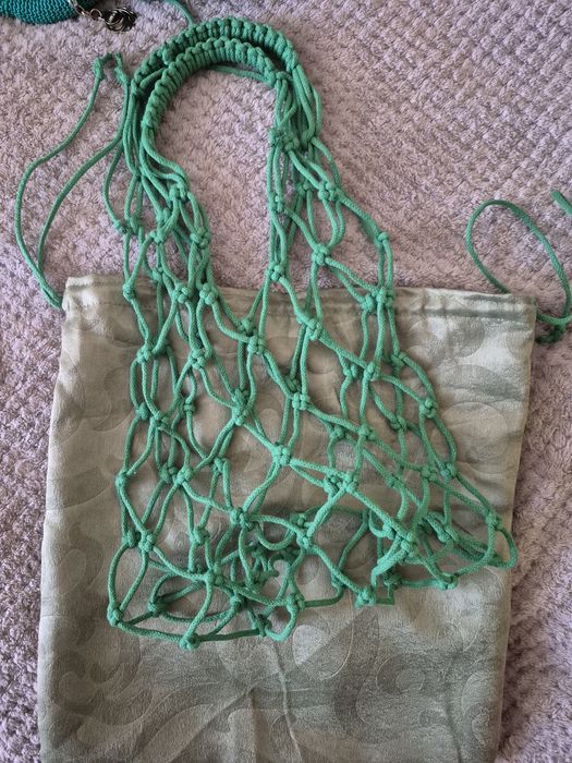 Torba z siatki wykonana ręcznie