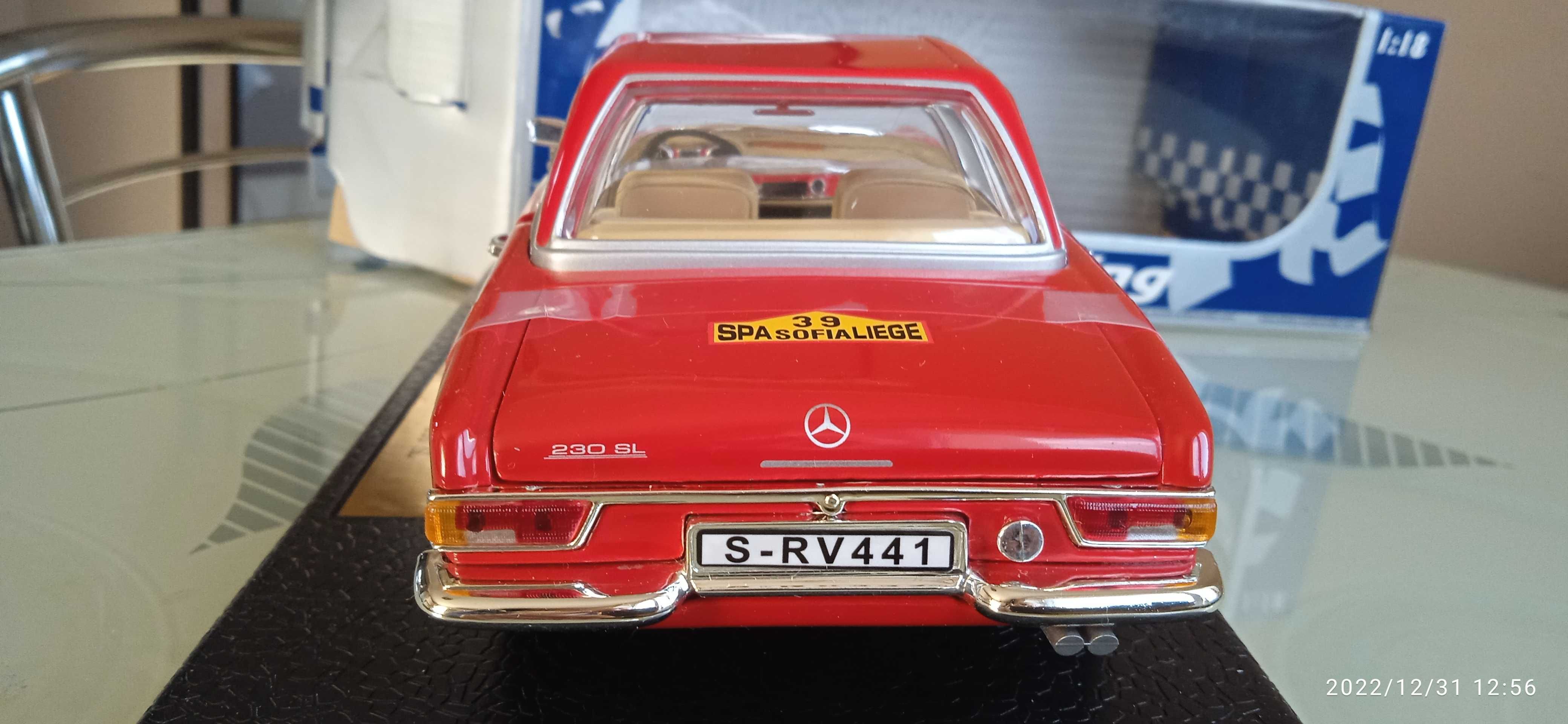 модель 1.18 Mercedes Benz 230 SL Rallye Anson