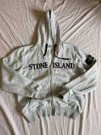 Bluza z kapturem rozsuwana stone island dres