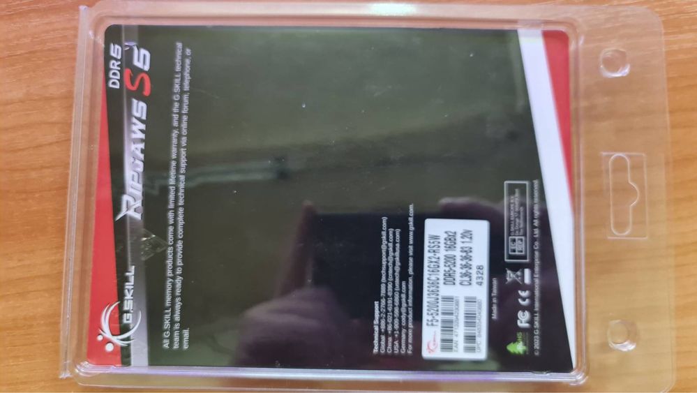 Оперативна памʼять G.Skill DDR5-5200 2x16GB