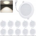 Oczko sufitowe LED podtynkowe 4000K naturalna biel 4W IP44 25mm 10szt