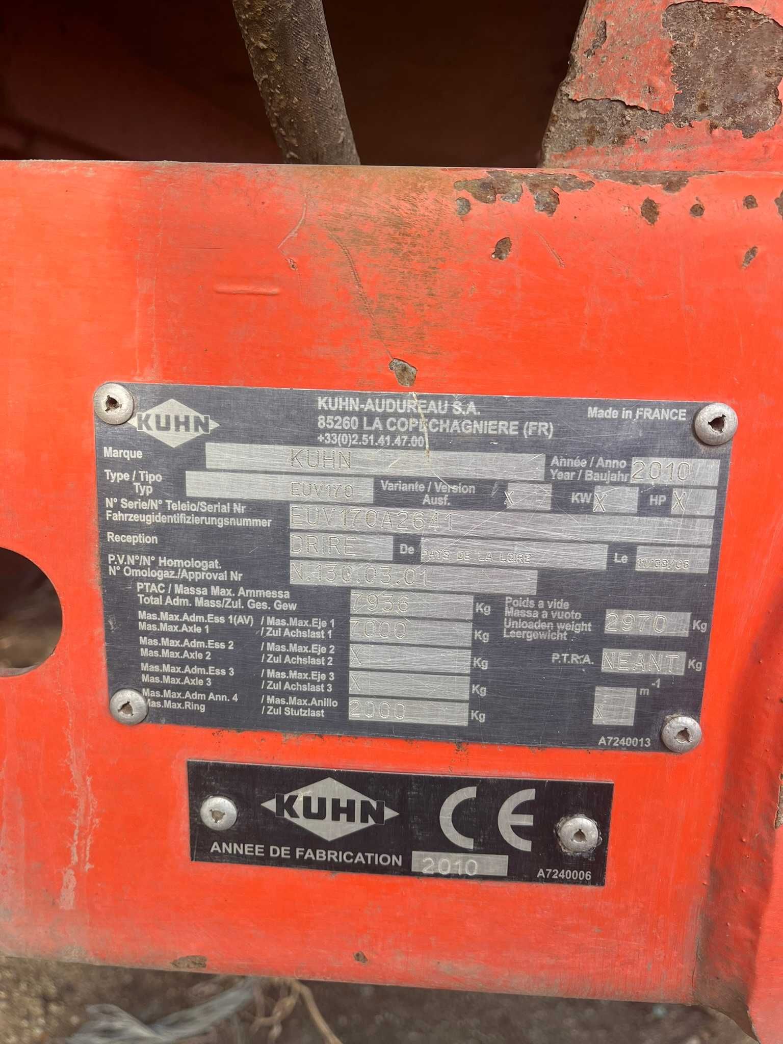 Кормозмішувач Kuhn Euromix EUV 170