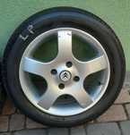 Alufelgi R15 używane z oponami Michelin do Citroena C2, C3