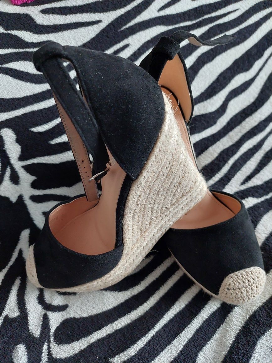 Espadryle, buty na koturnie rozm.38