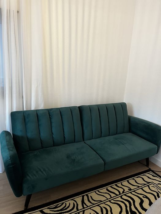 Sofa veludo verde